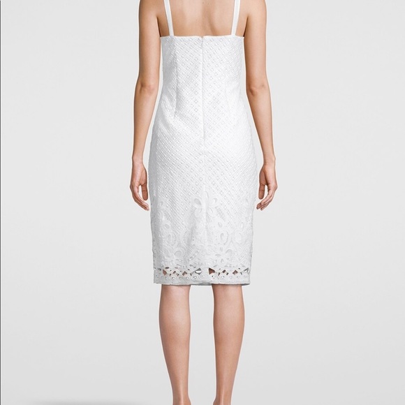 White House Black Market Eyelet Sheath Dress NWT - Picture 2 of 7